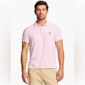 IZOD XL Men’s Advantage Performance Polo T-Shirt Pink